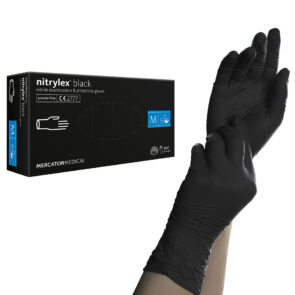 Nitrylex Black mănuși din cauciuc nitrilic negru M