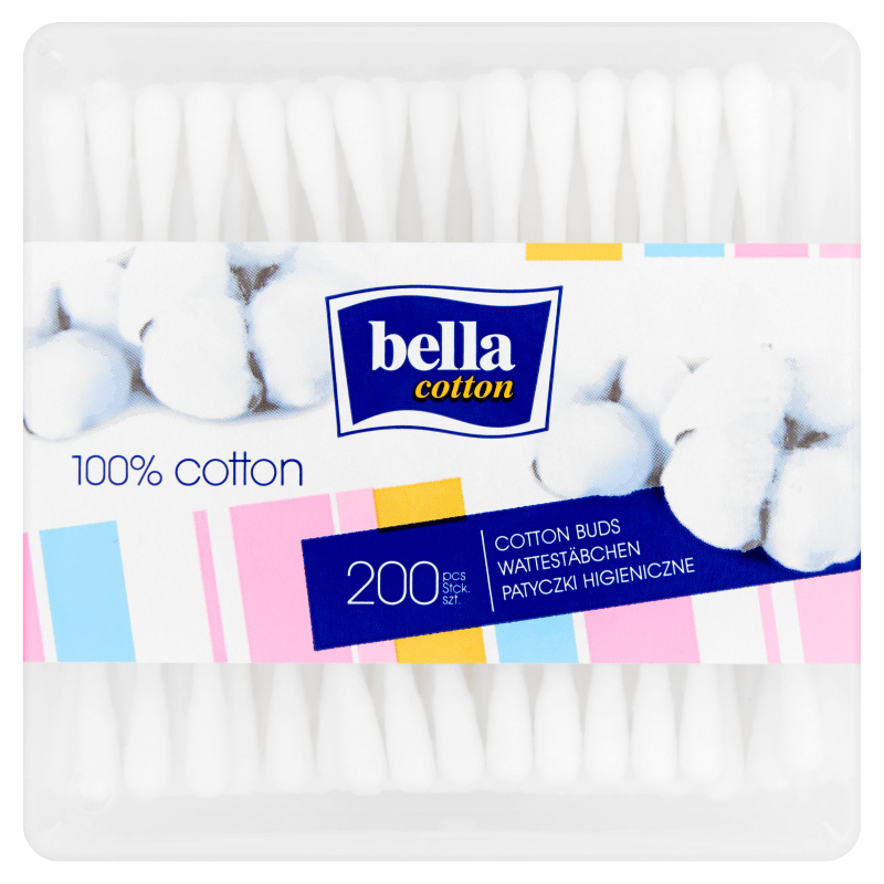 BELLA Bețișor pentru curățarea urechii 100% bumbac