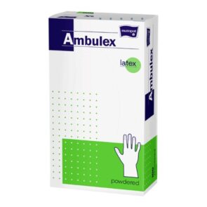 AMBULEX latex pudră mănuși de cauciuc S