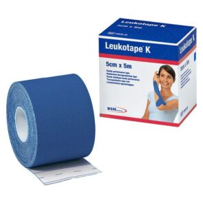 Leukotape K bandă kinesiologică 5x5cm albastru